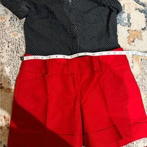 The Limited Red High Waist Women's Shorts